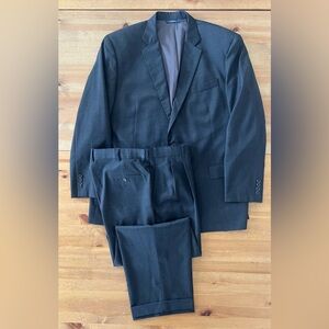 Brooks Brothers 1818 Madison Fit Charcoal Wool Suit